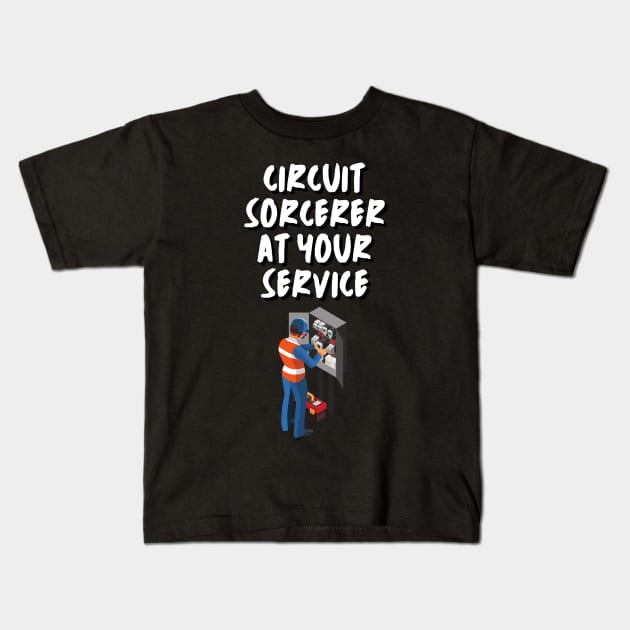 Electrical Engineer - Secret Sorcerer at Your Service Kids T-Shirt by RetroColors